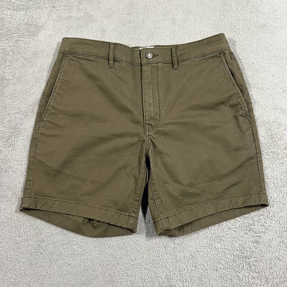 Flint And Tinder Shorts Mens 31 Chino Olive Green New
